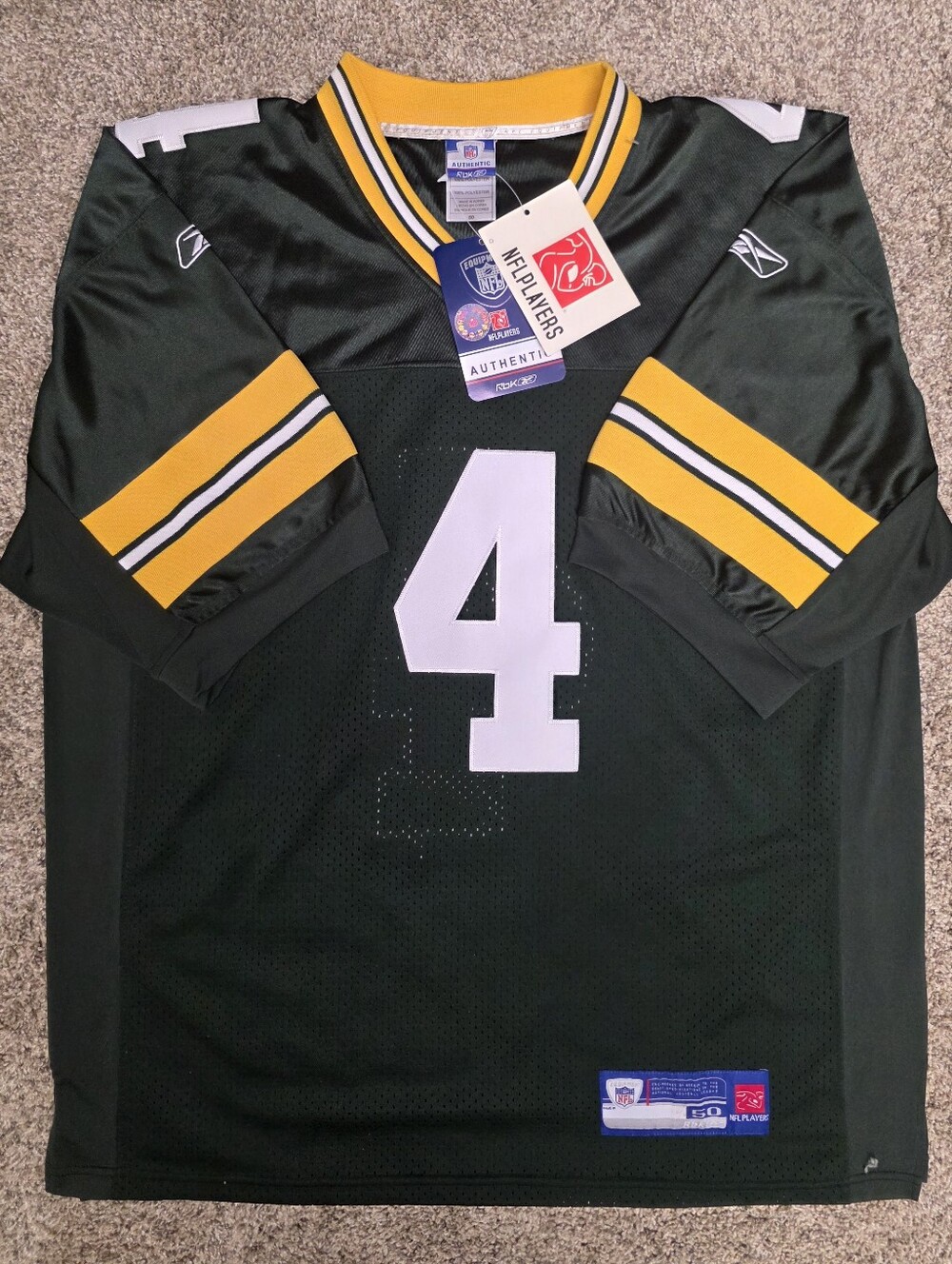Vintage Authentic Reebok STITCHED Green Bay Packers Brett Favre On Field Jersey